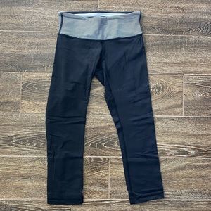 Lululemon Striped Wunder Under Crop